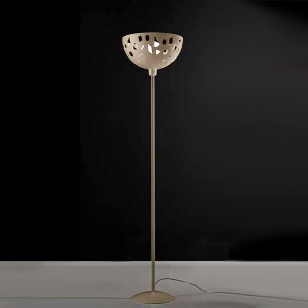 Piantana moderna illuminando geo te c1 led metallo bianco sabbia - Illuminando