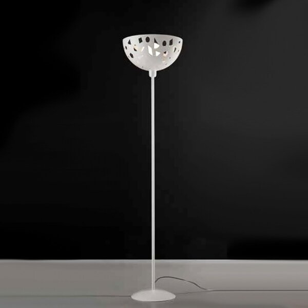 Piantana moderna illuminando geo te c1 led metallo bianco sabbia - Illuminando