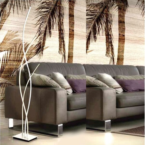 Piantane moderne illuminando anelli te 3 led lampada terra metallo bianco interni 35w 2800lm - Illuminando