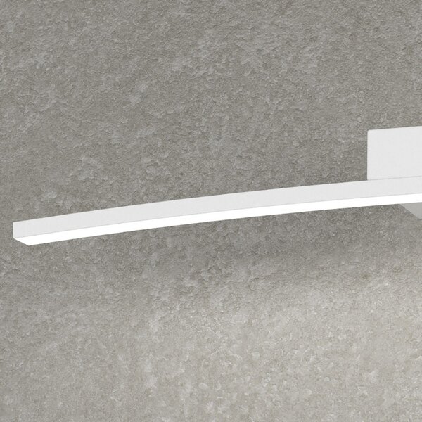 Applique moderno top light curved 1152 ap bi led metallo lampada parete - Top Light