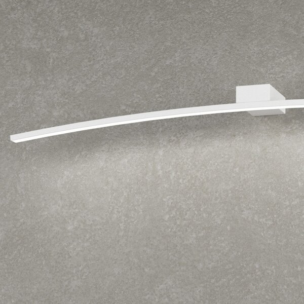 Applique moderna top light curved 1152 ag bi led metallo lampada parete - Top Light