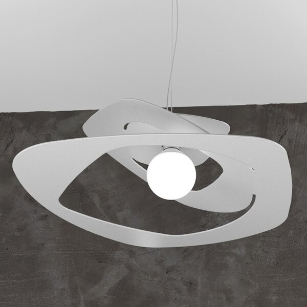 Lampadario moderno top light warped 1157 s65 e27 led metallo sospensione - Top Light