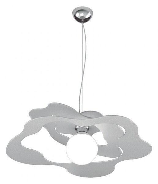 Lampadario moderno top light ripples 1158 s50 e27 led metallo sospensione - Top Light