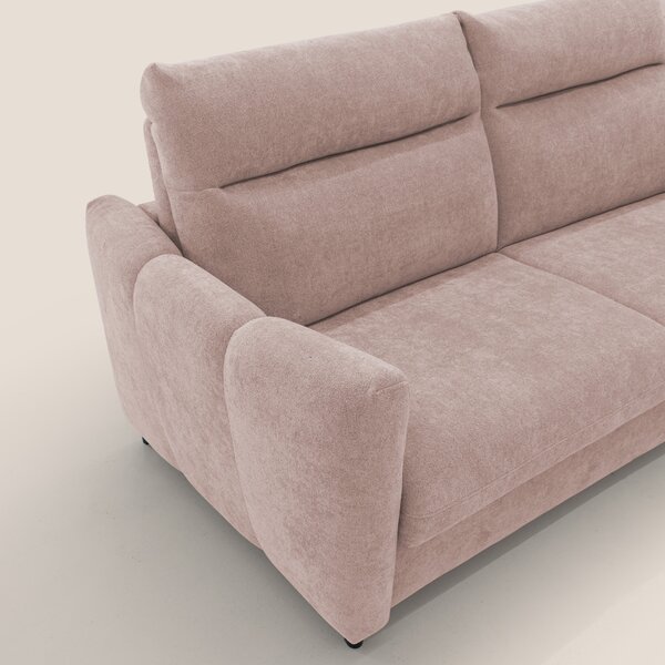 Peonia divano letto scandinavo con materasso H18 cm e morbido e alto s