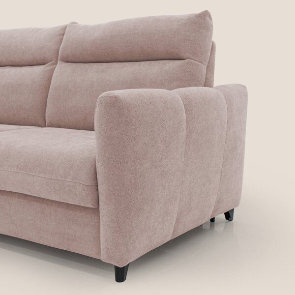 Peonia divano letto scandinavo con materasso H18 cm e morbido e alto s