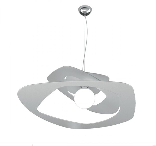 Lampadario moderno top light warped 1157 s65 e27 led metallo sospensione - Top Light