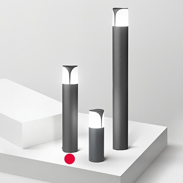 Lampioncino esterno gea led stele ges731 e27 led ip44 h50 lampada terra moderna - Gea Led