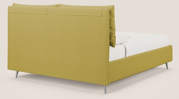 Elsa letto imbottito con vano contenitore in tessuto smacchiabile T05