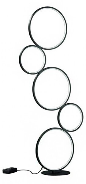 Piantana moderna trio lighting rondo led metallo dimmerabile lampada terra - Trio Lighting