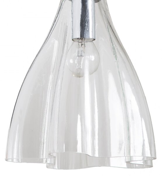 Lampadario moderno padana lampadari casper 1110 2 e14 led metallo vetro cristallo sospensione - Padana Lampadari