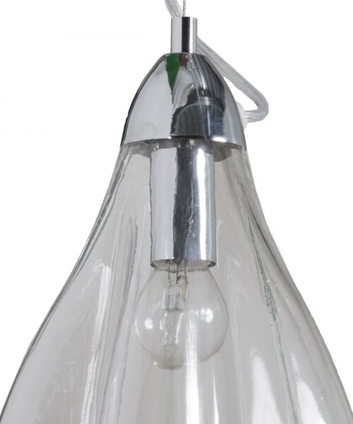 Lampadario moderno padana lampadari casper 1110 2 e14 led metallo vetro cristallo sospensione - Padana Lampadari