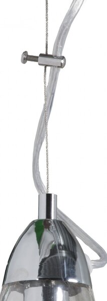 Lampadario moderno padana lampadari casper 1110 1 e14 led metallo vetro cristallo sospensione - Padana Lampadari