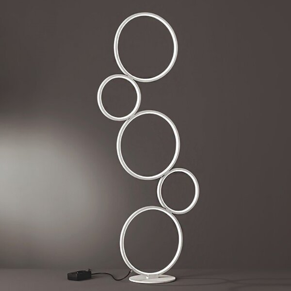 Piantana moderna trio lighting rondo led metallo dimmerabile lampada terra - Trio Lighting