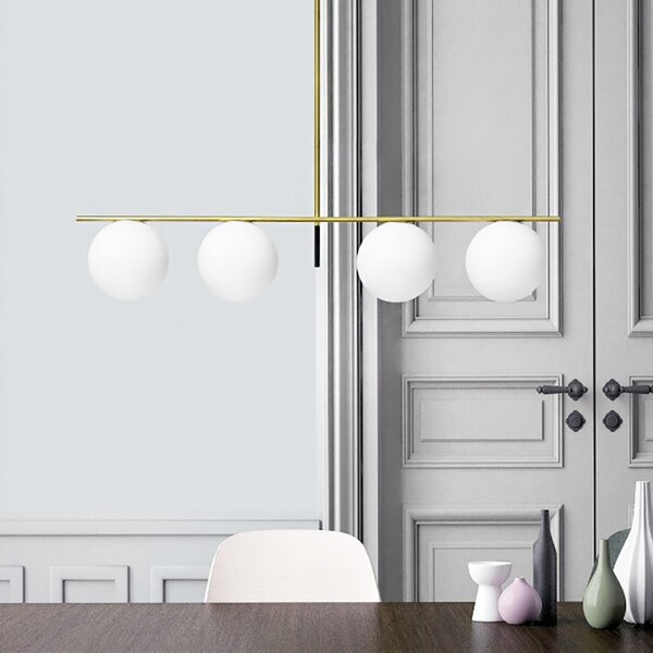 Lampadario classico miloox jugen 1744 68 e27 led metallo vetro - Miloox