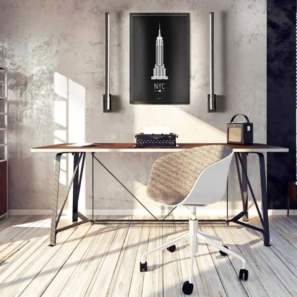 Applique moderno scamm stik wond sw311 led orientabile lampada parete alluminio - Scamm