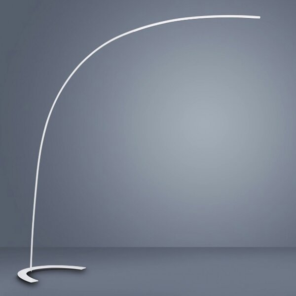 Piantana arco trio lighting tr-shanghai 18w led 1800lm 3000°k dimmerabile lampada terra braccio moderna interno - Trio Lighting