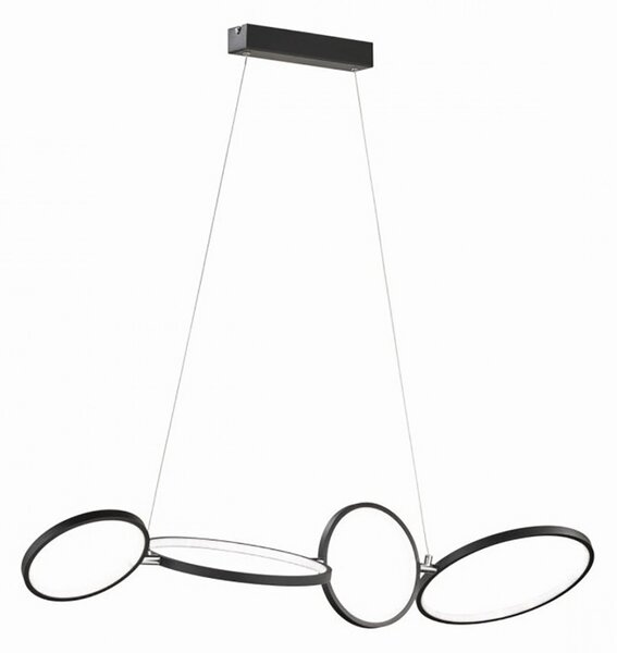 Lampadario moderno trio lighting rondo led metallo dimmerabile lampada sospensione - Trio Lighting