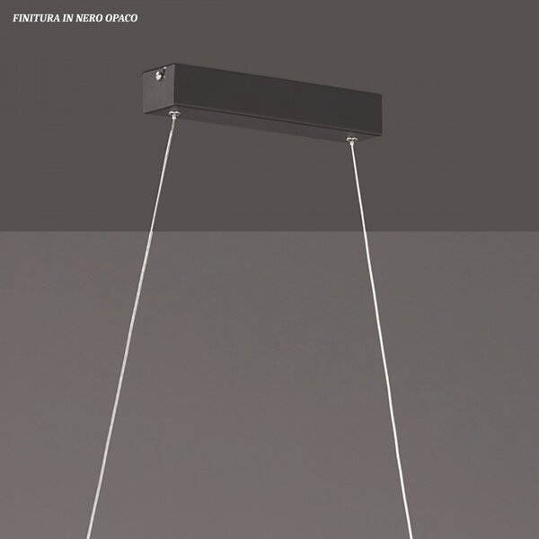 Lampadario moderno trio lighting rondo led metallo dimmerabile lampada sospensione - Trio Lighting