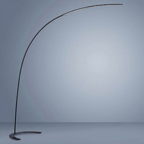 Piantana arco trio lighting tr-shanghai 18w led 1800lm 3000°k dimmerabile lampada terra braccio moderna interno - Trio Lighting