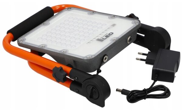 LED Faretto ricaricabile con stativo LED/30W/3,2V 4500K 5000 mAh IP65 arancione