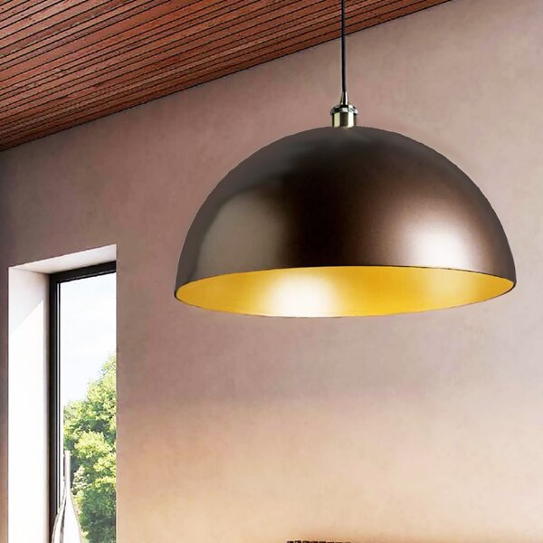 Lampadario classico illuminando cupola e27 led metallo monoemissione sospensione - Illuminando