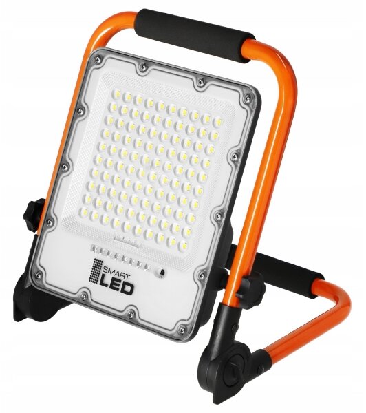 Proiettore LED ricaricabile con stativo LED/50W/3,2V 4500K 5000 mAh IP65 arancione