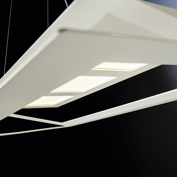 Lampadario moderno illuminando sky spskyresl led gx53 metallo sospensione biemissione - Illuminando