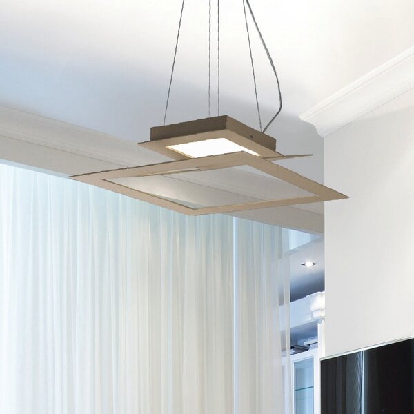 Lampadario moderna illuminando sky spsky50 led metallo sospensione biemissione - Illuminando