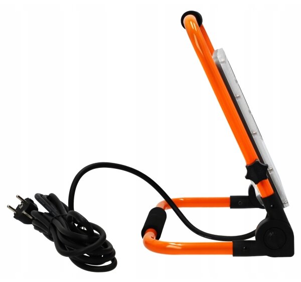 Proiettore LED con stativo, 100 W, 230 V, 4500 K, IP65, arancione