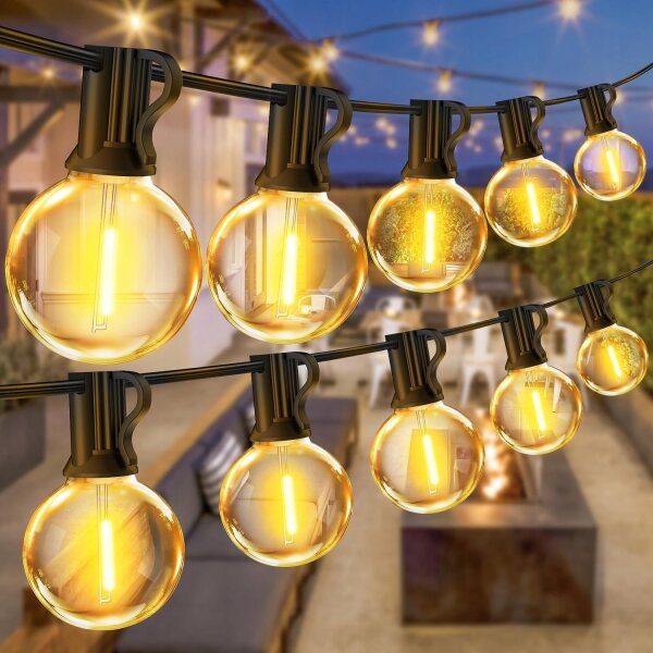 LED catena luminosa decorativa per esterni 25xE12/1W/230V 17,5 m IP65 nera
