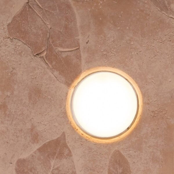 Plafoniera toscot vivaldi 1064 45x45 gx53 led galestro terracotta lampada soffitto classica rustica interno - Toscot