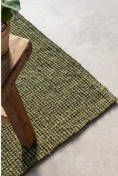 Passatoia color kaki in iuta 80x200 cm Bouclé – Hanse Home