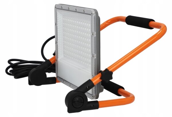 Proiettore LED con stativo, 100 W, 230 V, 4500 K, IP65, arancione