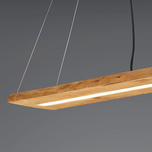 Lampadario trio lighting brad 323710130 led dimmerabile legno sospensione classica rustica - Trio Lighting