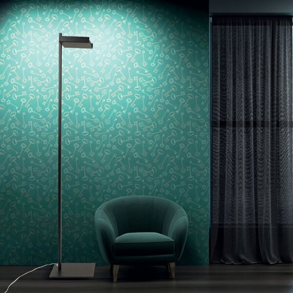 Piantana moderna illuminando focus focussl gx53 led metallo diffusore orientabile terra - Illuminando