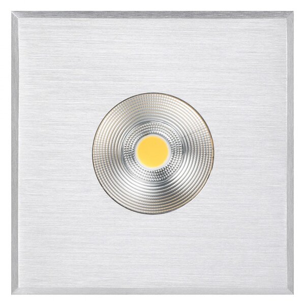 Faretto incasso led moderno pan international bart est759 est54025 acciaio quadrato spot - Pan International