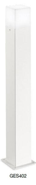 Lampioncino alluminio gea led aditi ges402 led lampada terra bianco moderno esterni e27 ip44 - Gea Led