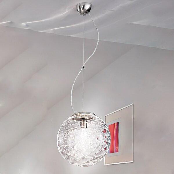 Lampadario moderno due p illuminazione 2484 sp e14 led vetro sospensione - Due P Illuminazione