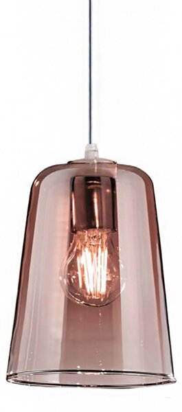 Sospensione top light shaded 1164cr s1 e27 led vetro colorato lampada soffitto moderna - Top Light