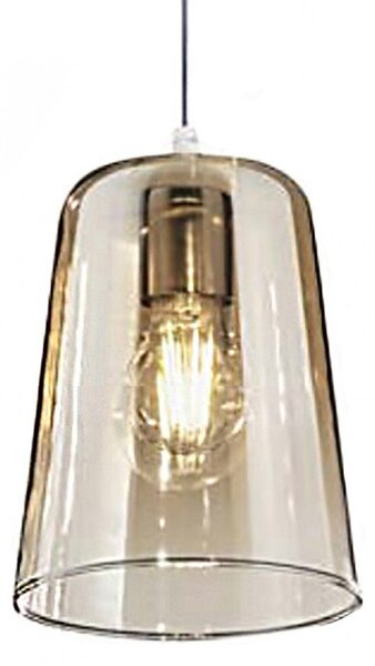 Sospensione top light shaded 1164cr s1 e27 led vetro colorato lampada soffitto moderna - Top Light