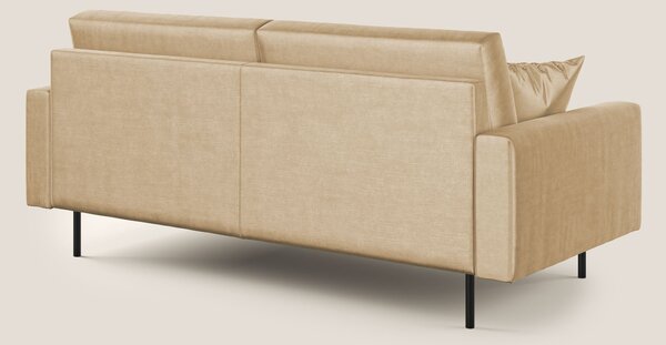Arthur divano moderno in velluto morbido impermeabile T01 beige