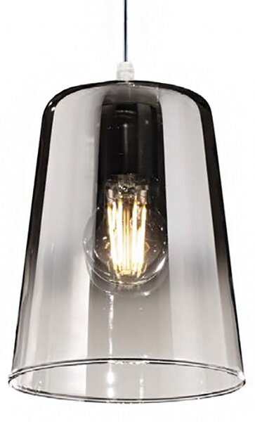 Sospensione top light shaded 1164cr s1 e27 led vetro colorato lampada soffitto moderna - Top Light
