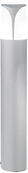 Lampioncino gea led stele ges722 e27 led ip44 h80 alluminio grigio lampada terra moderna esterno - Gea Led