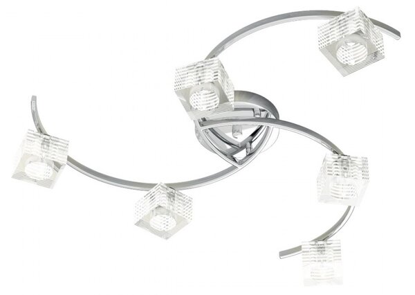 Outlet plafoniera moderna top light metropolitan 1047 pl6 g9 led faretti orientabile lampada soffitto - Lampadari Bartalini Outlet