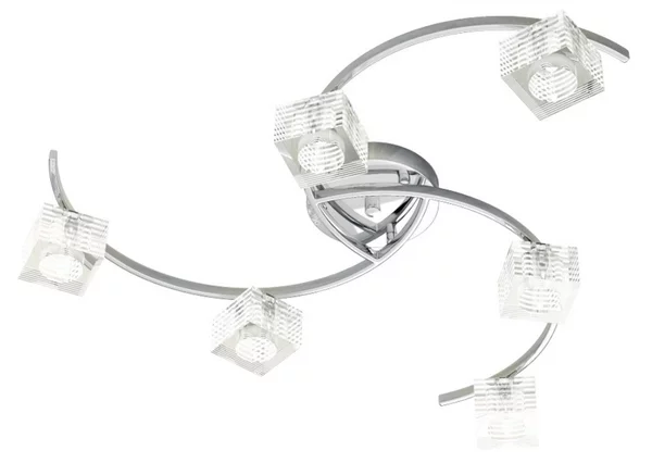 Outlet plafoniera moderna top light metropolitan 1047 pl6 g9 led faretti orientabile lampada soffitto - Lampadari Bartalini Outlet