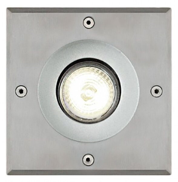 Faretto incasso led moderno pan king est002 gu10 quadrato calpestabile esterno ip67 - Pan International