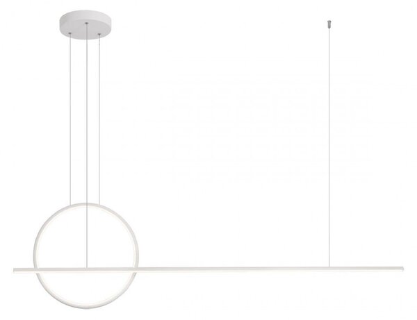Lampadario moderno redo group giotto 01 1734 01 1847 led alluminio dimmerabile - Redo Group