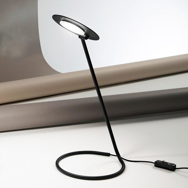 Abat-jour moderna perenz kobra 6656 n led lampada tavolo scrivania orientabile metallo - Perenz
