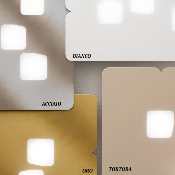 Plafoniera gea luce bilbao pm gx53 led bianco lampada soffitto moderna - Gea Luce