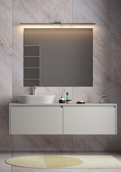 Redo01-3270-Illuminazione a LED per specchi da bagno ASTON LED/12W/230V CRI90 IP44 nero